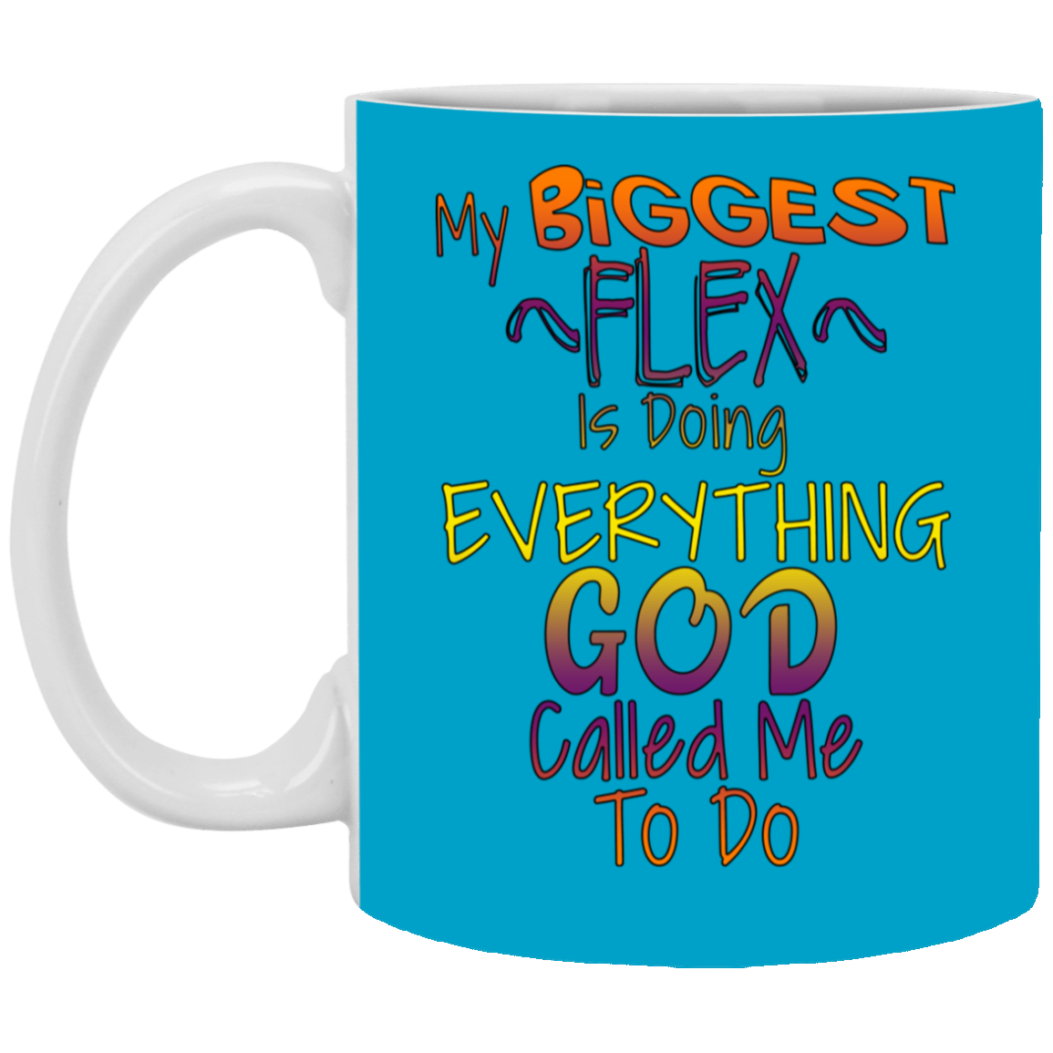 Biggest Flex-11oz White Mug
