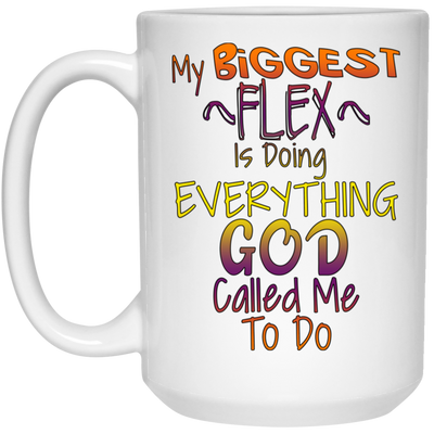 Biggest Flex-15oz White Mug