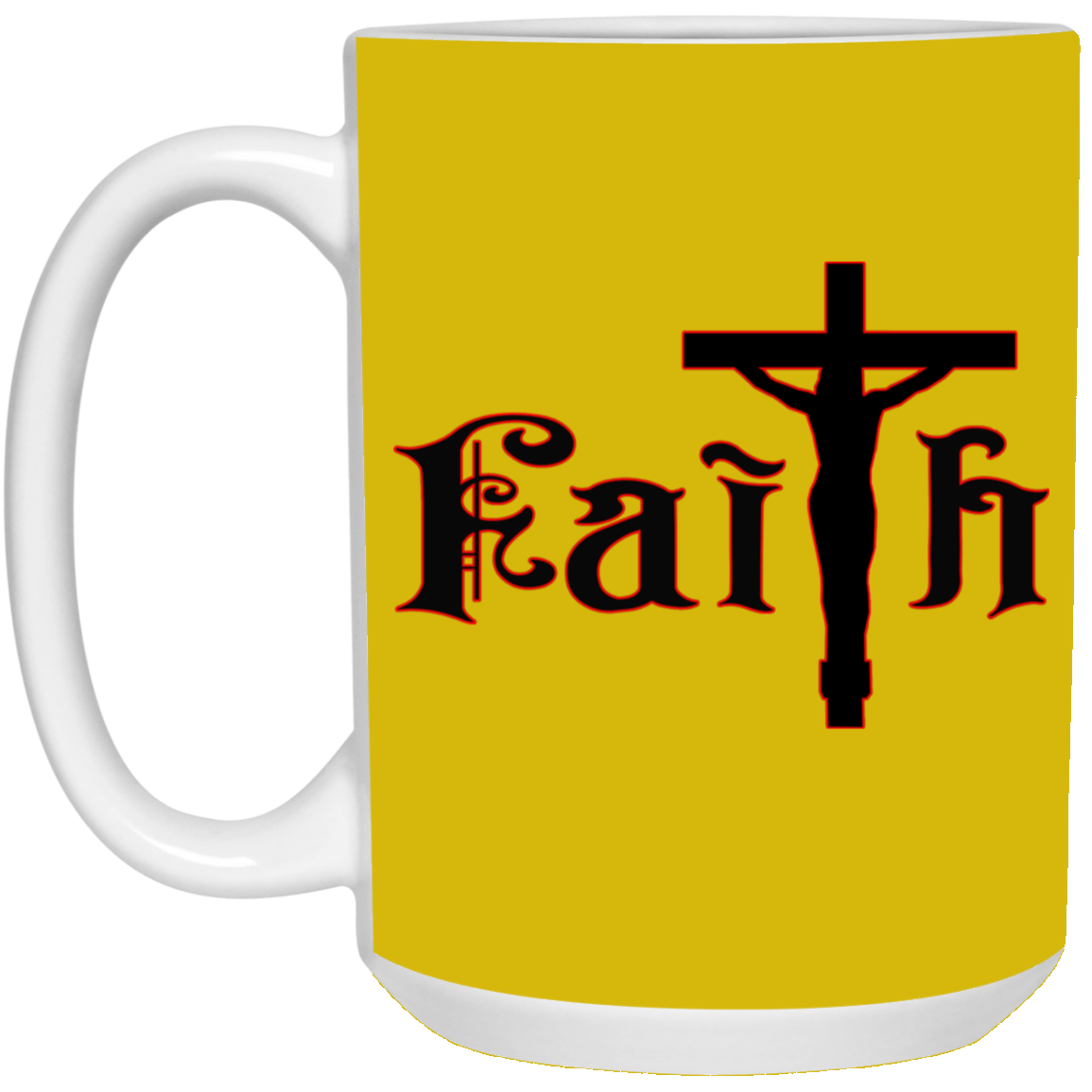 Faith-15oz White Mug
