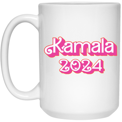 Kamala 2024-Pink-15oz Ceramic White Mug