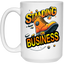 Standing on Business-Tim Boot-15oz White Mug