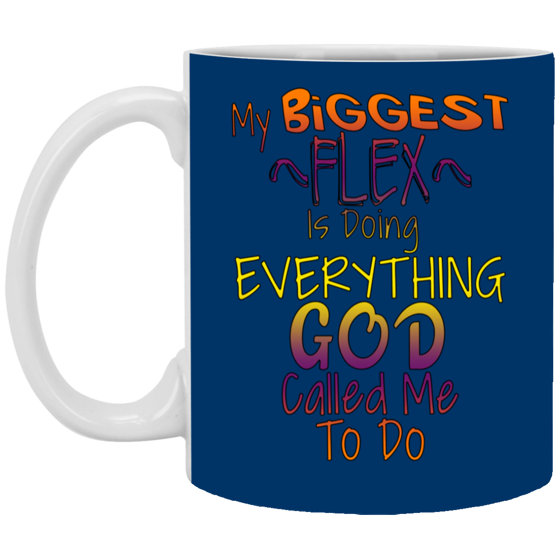 Biggest Flex-11oz White Mug