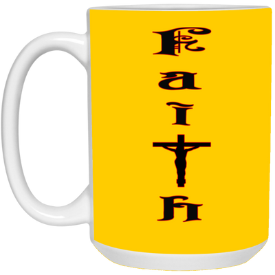 Faith-15oz White Mug