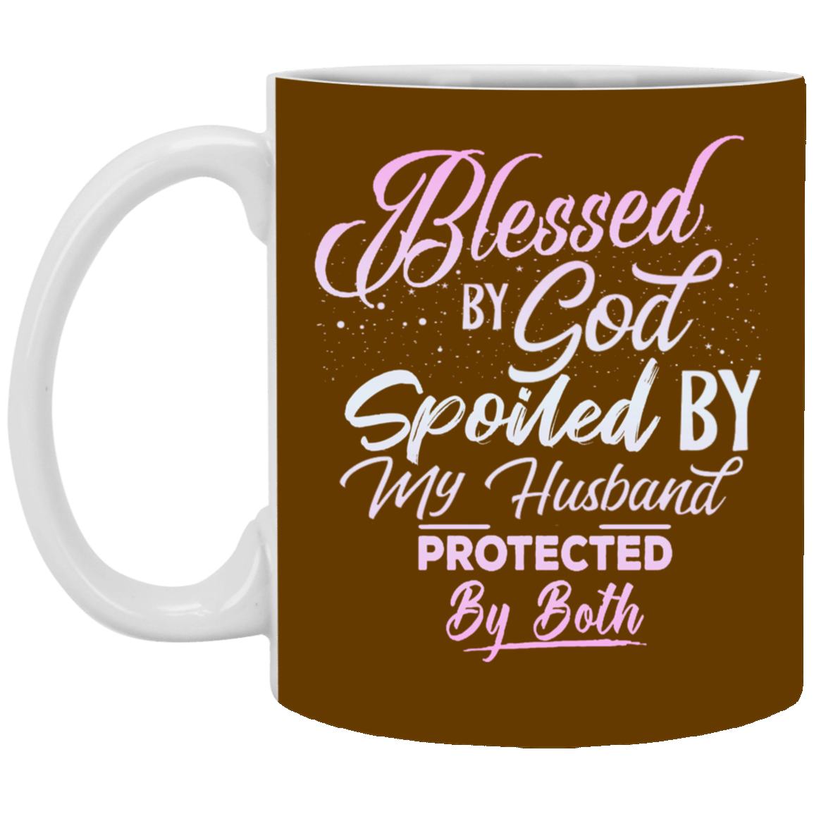 Blessed & Spoiled Gradient-11oz White Mug