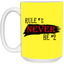 Never #2-15oz White Mug