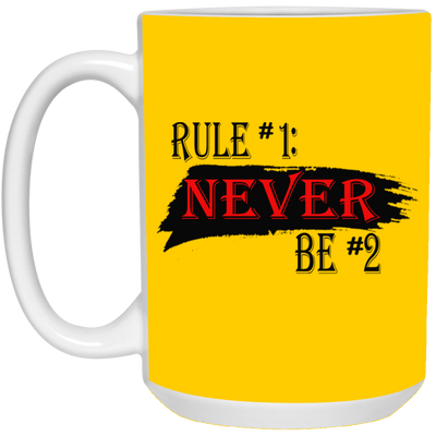 Never #2-15oz White Mug