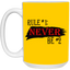 Never #2-15oz White Mug