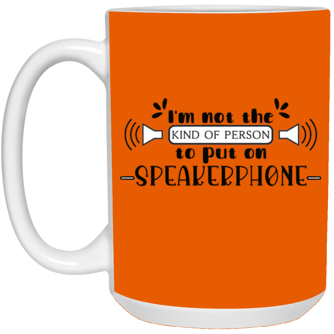 Speakerphone-15oz White Mug