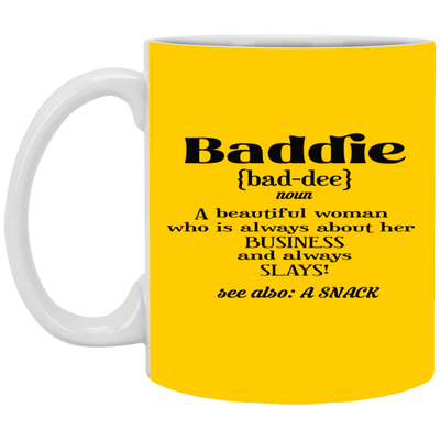 Baddie Definition-11oz White Mug