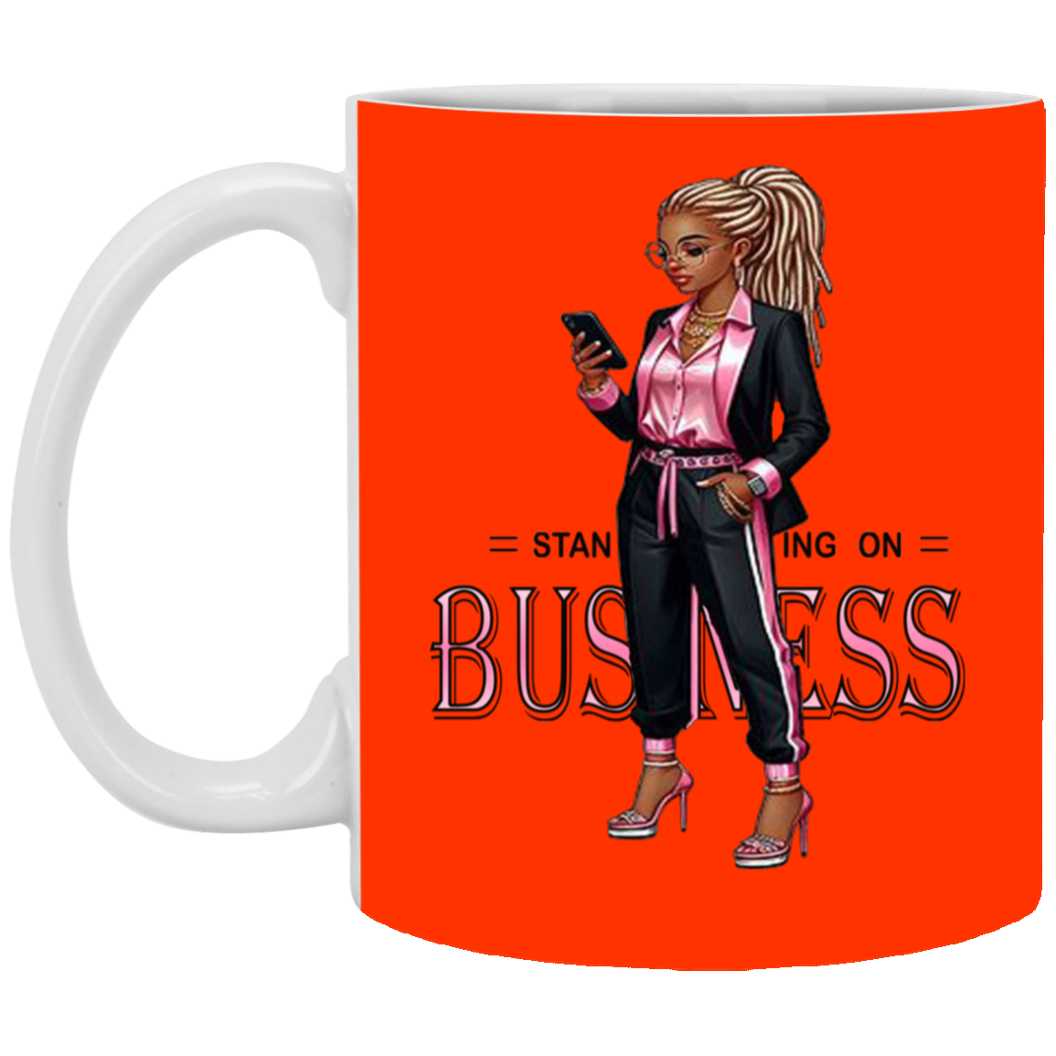 Standing on Business-Dreads-11oz White Mug