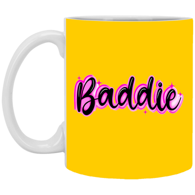 Baddie Gradient-11oz White Mug