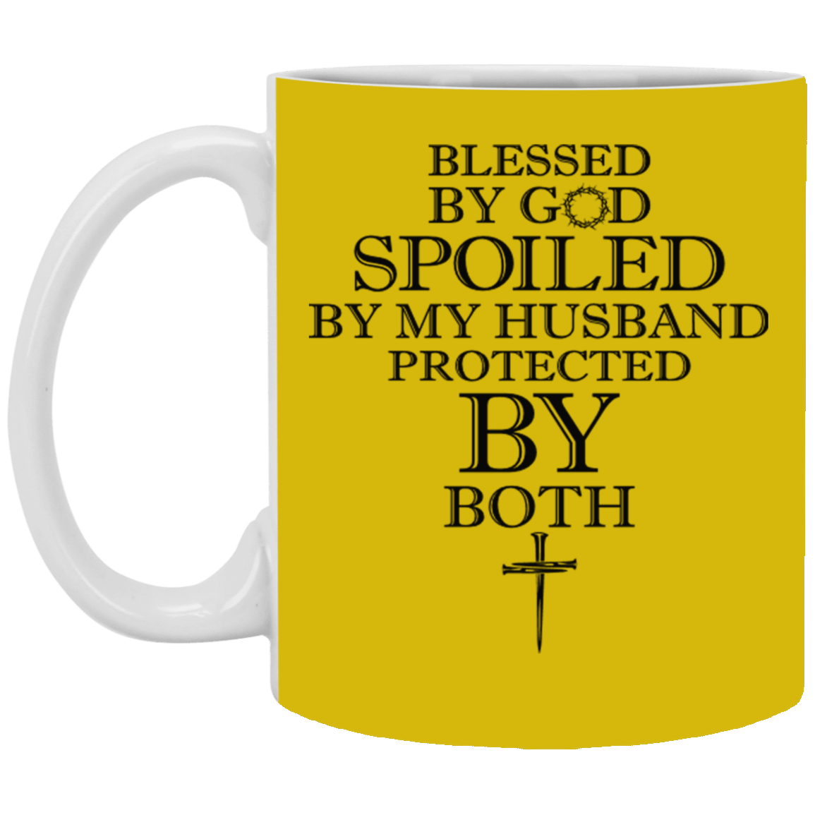 Blessed by God-11oz White Mug