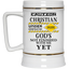 Christian Under Construction-Beer Stein 22oz.