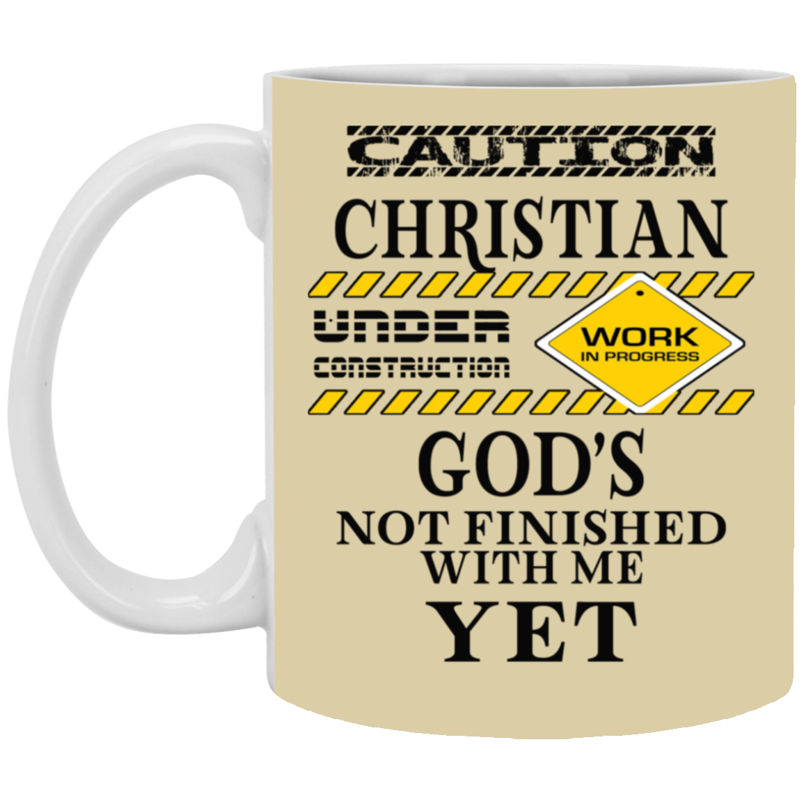 Christian Under Construction-11oz White Mug