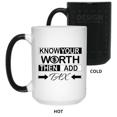 Know Your Worth-15oz Color Changing Mug