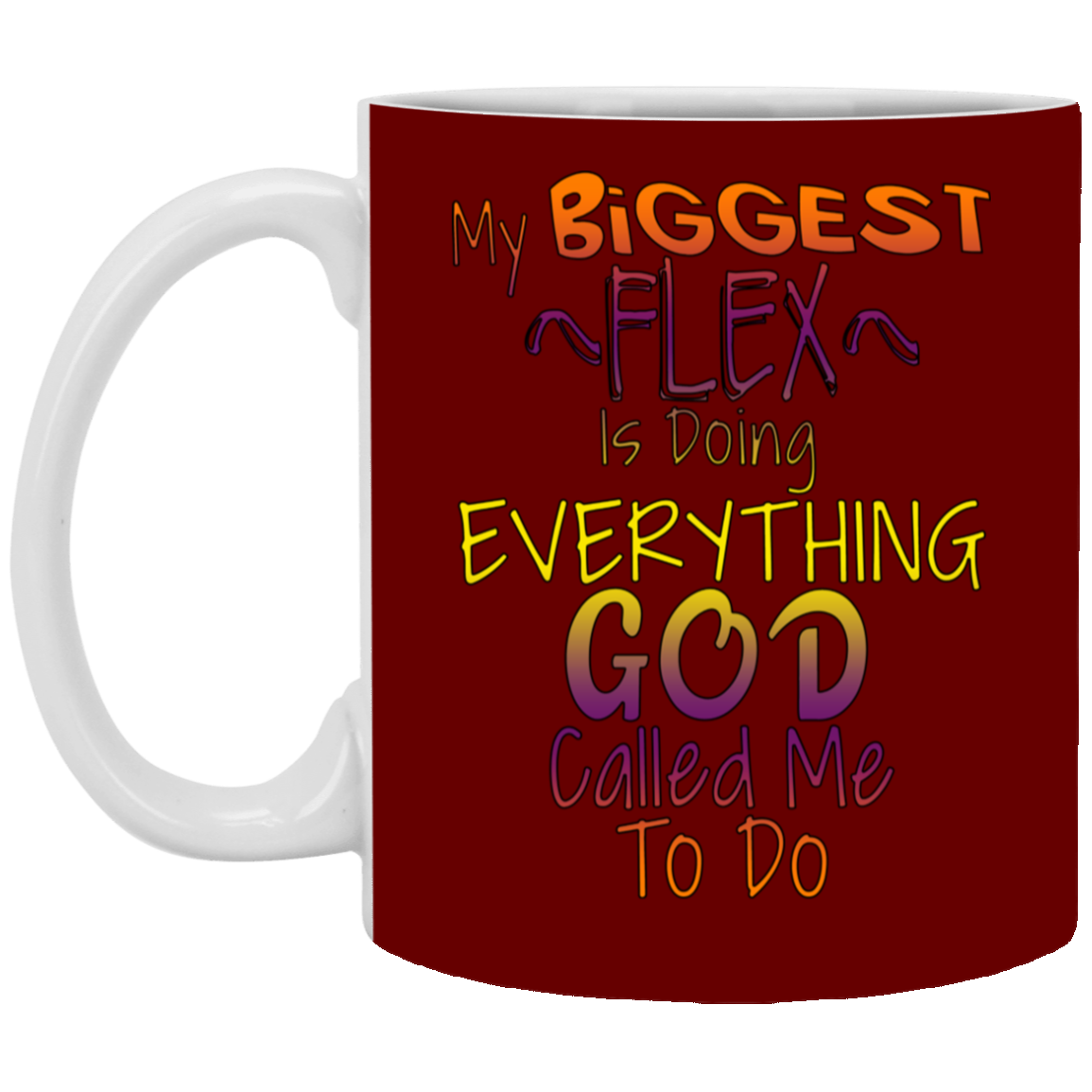 Biggest Flex-11oz White Mug