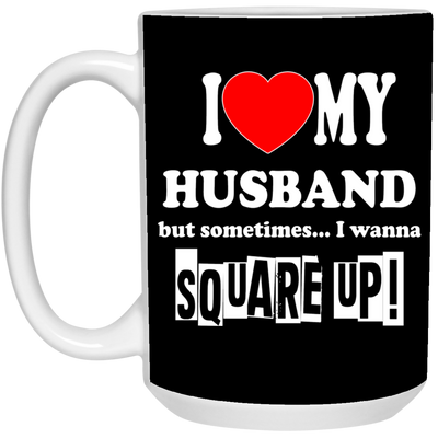 Square Up-Husband-15oz White Mug