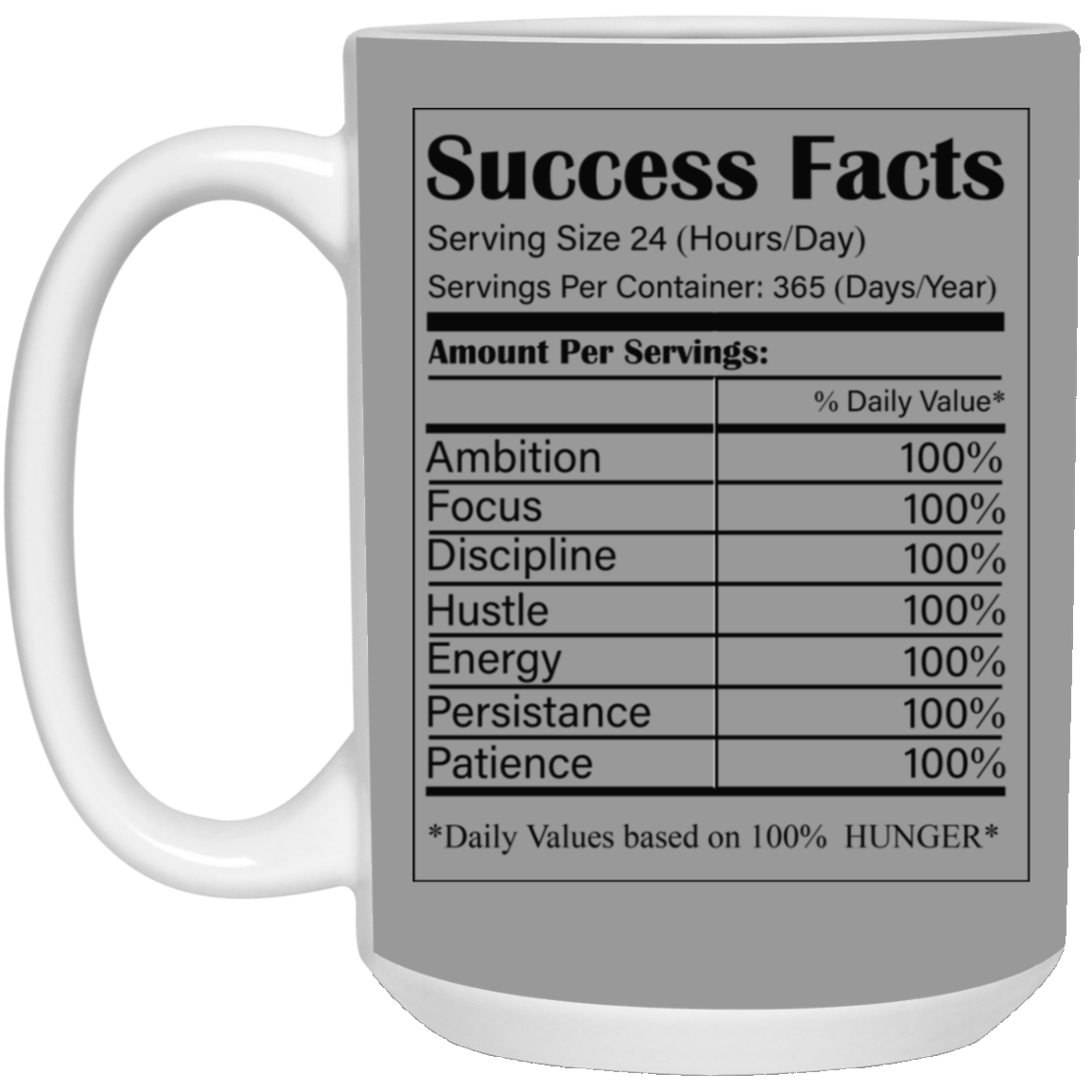 Success Facts-15oz White Mug