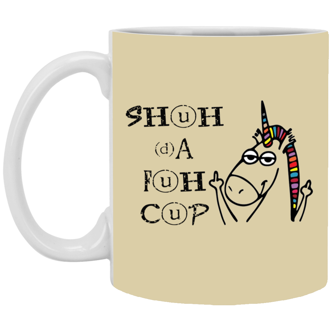 Shuhdafuhcup-11oz White Mug