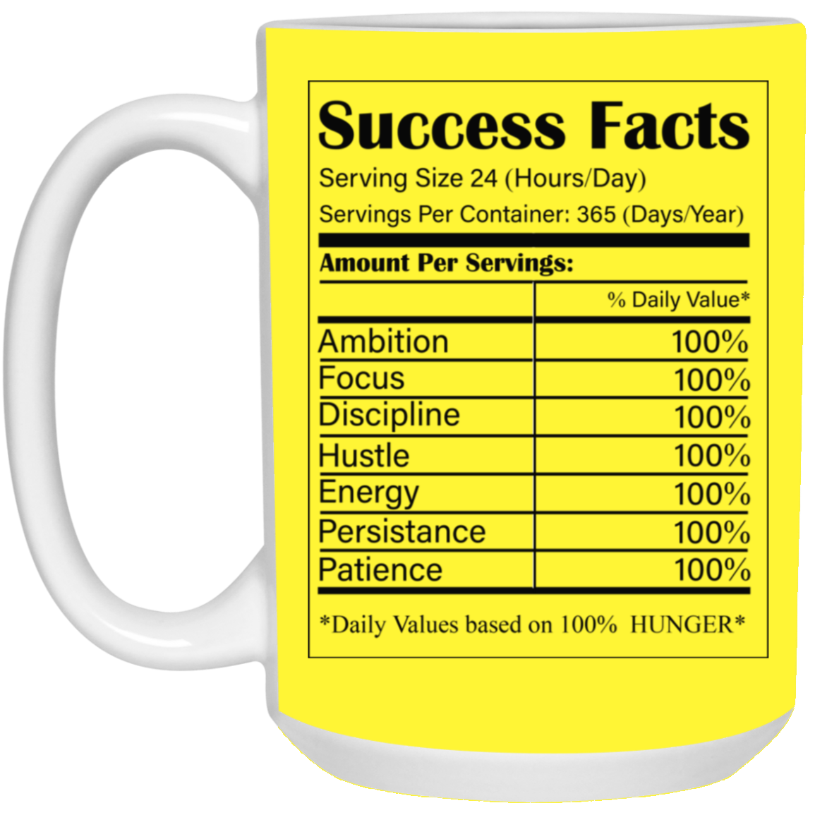 Success Facts-15oz White Mug