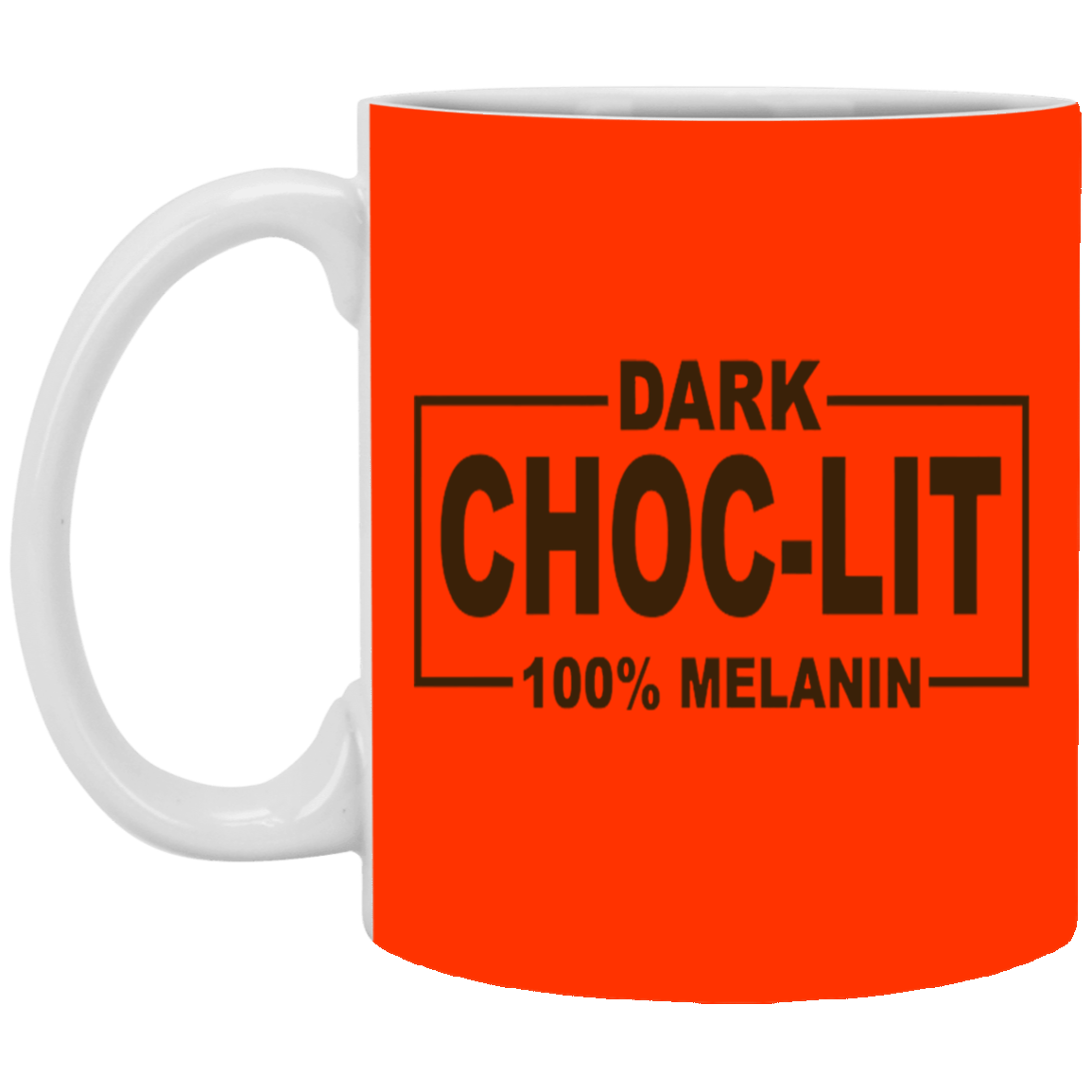 Dark Choc-Lit-11oz White Mug