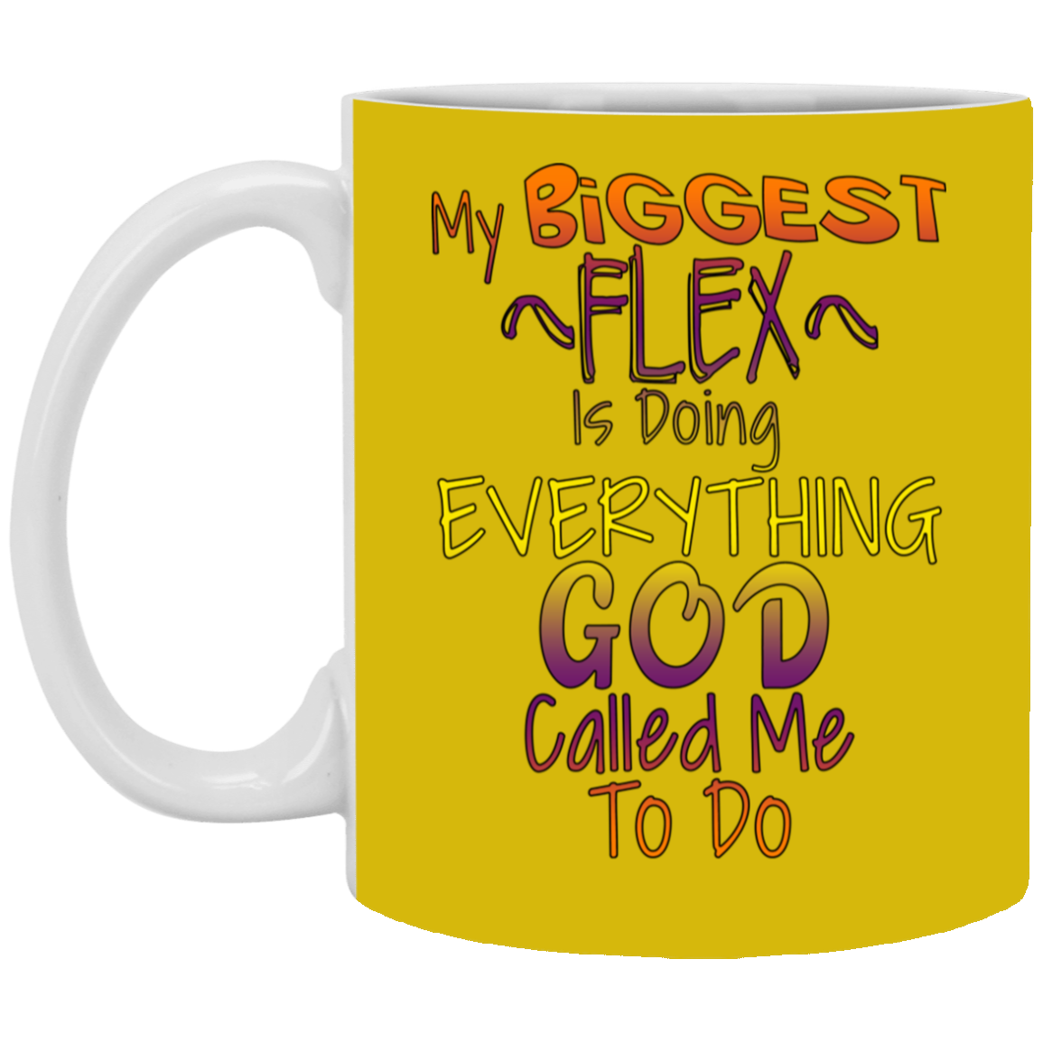 Biggest Flex-11oz White Mug