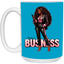 Standing on Business-Black Woman-15oz White Mug