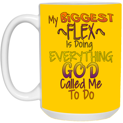 Biggest Flex-15oz White Mug