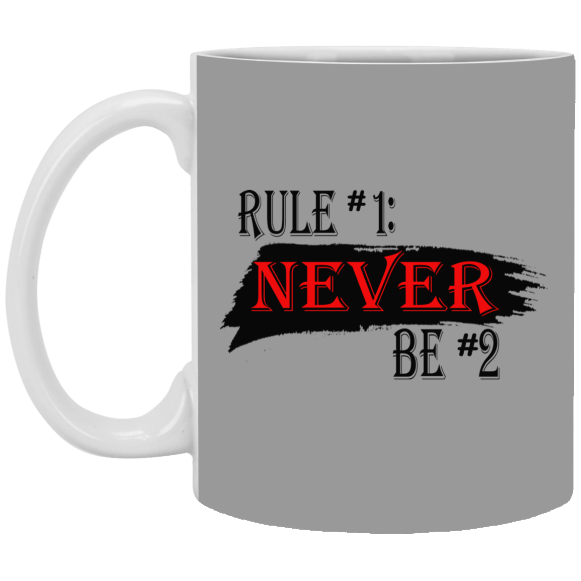 Never #2-11oz White Mug