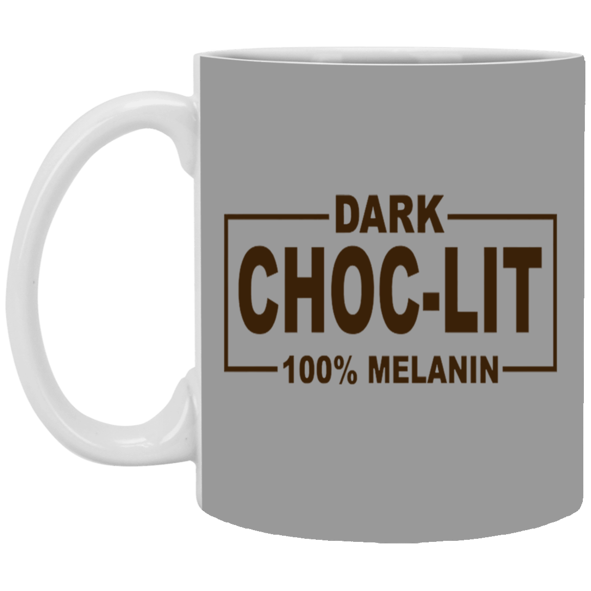 Dark Choc-Lit-11oz White Mug