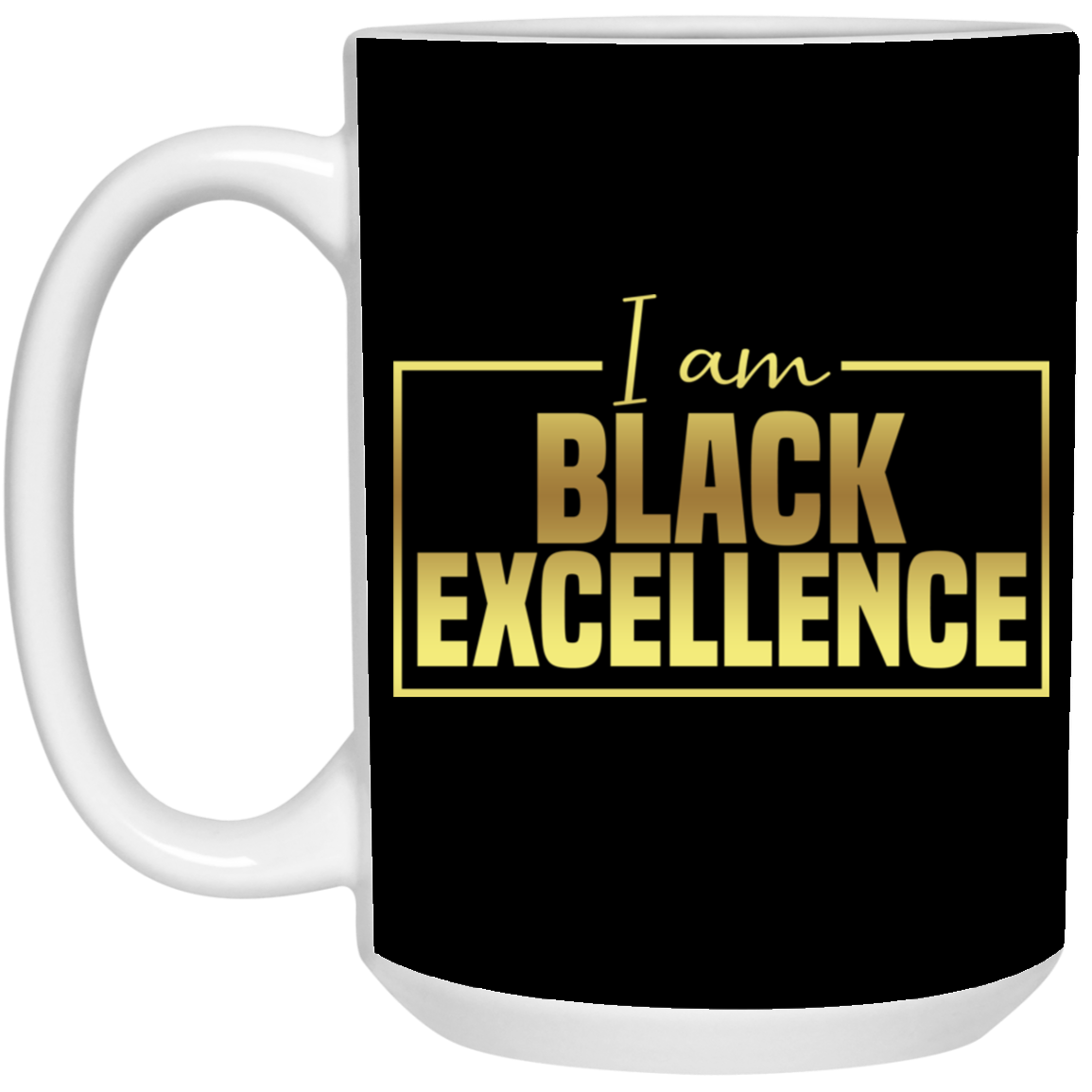 Black Excellence-15oz White Mug