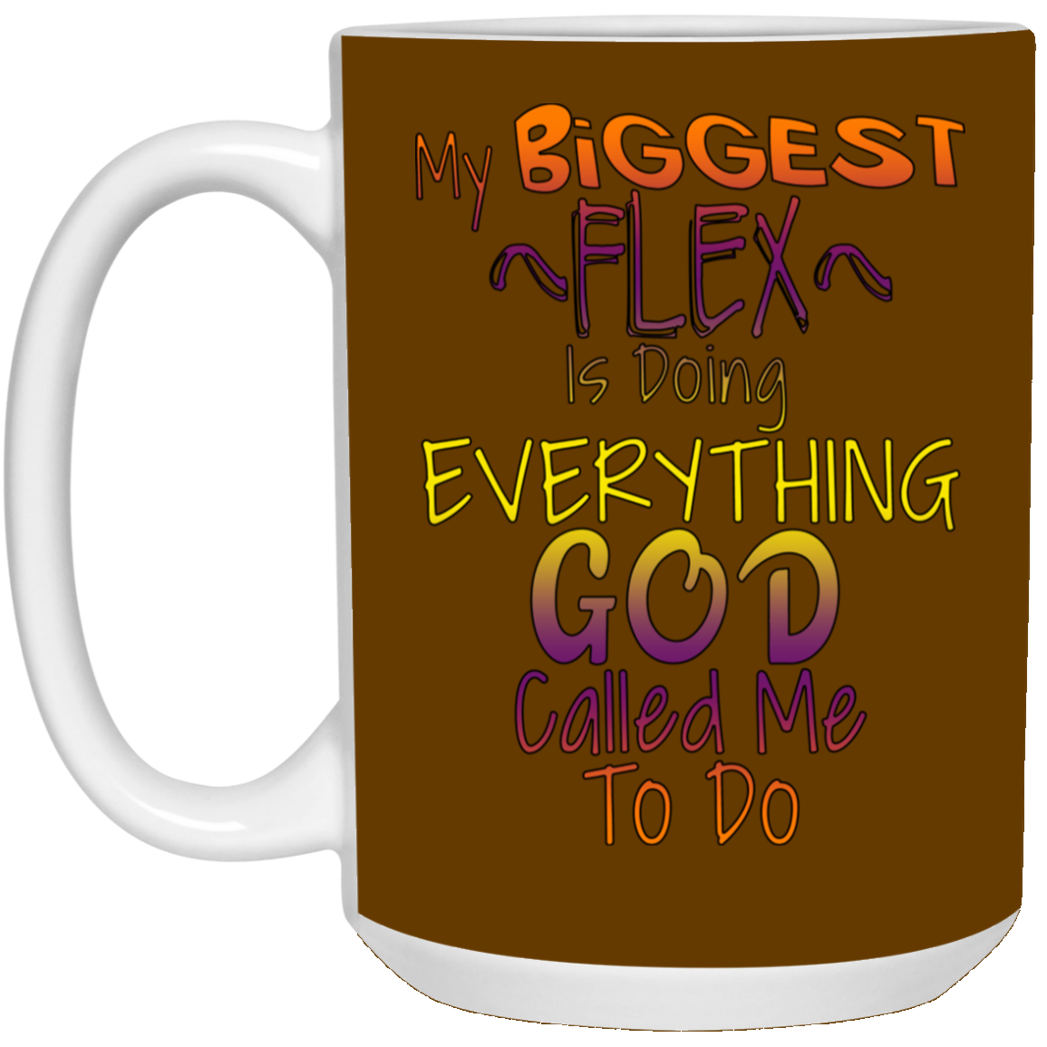 Biggest Flex-15oz White Mug