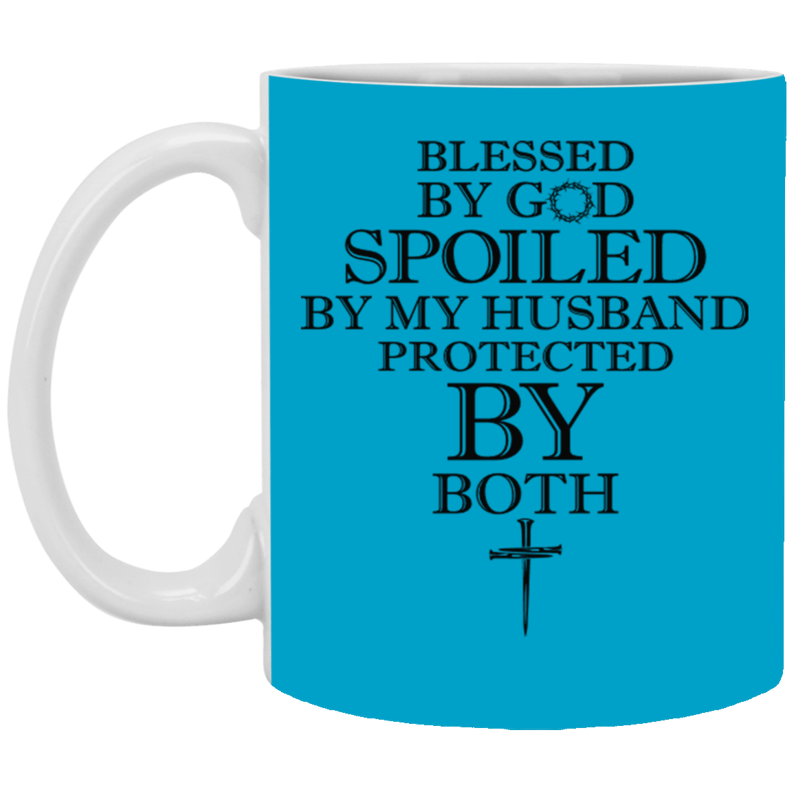 Blessed by God-11oz White Mug