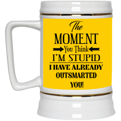 Outsmarted-Beer Stein 22oz.