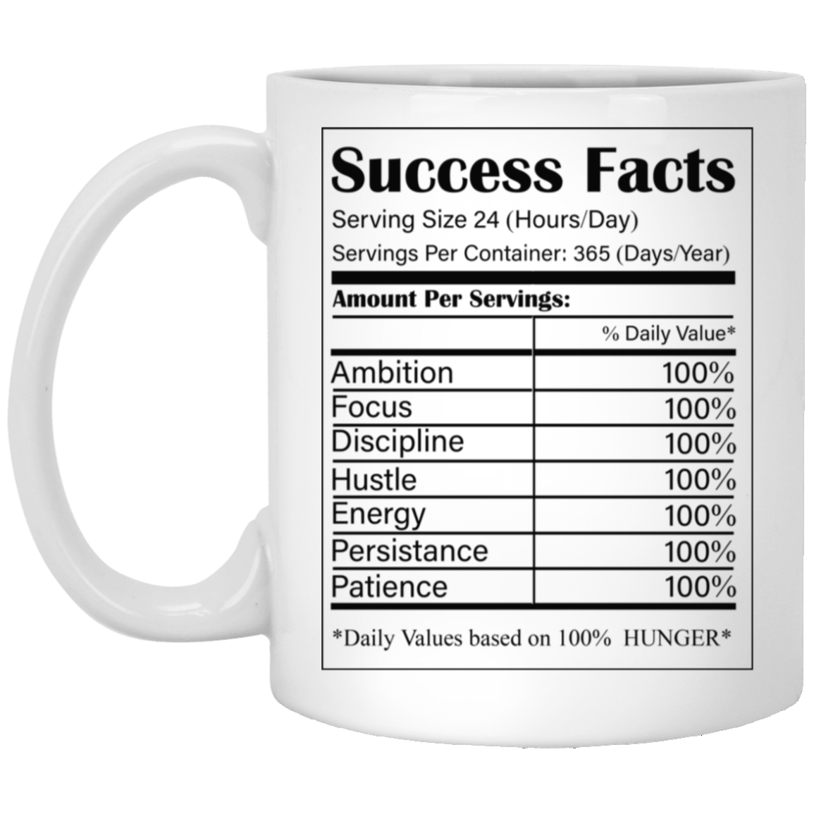 Success Facts-11oz White Mug