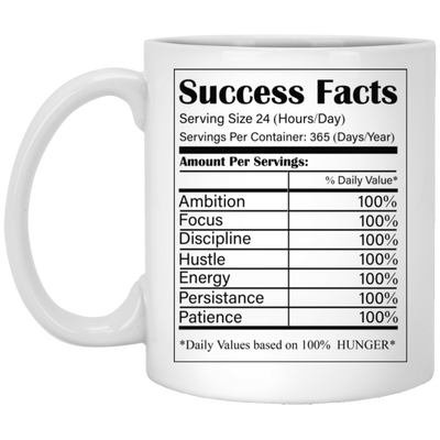 Success Facts-11oz White Mug