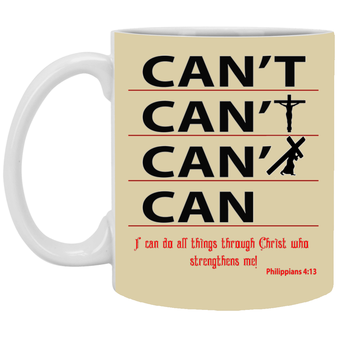 Through Christ-11oz White Mug