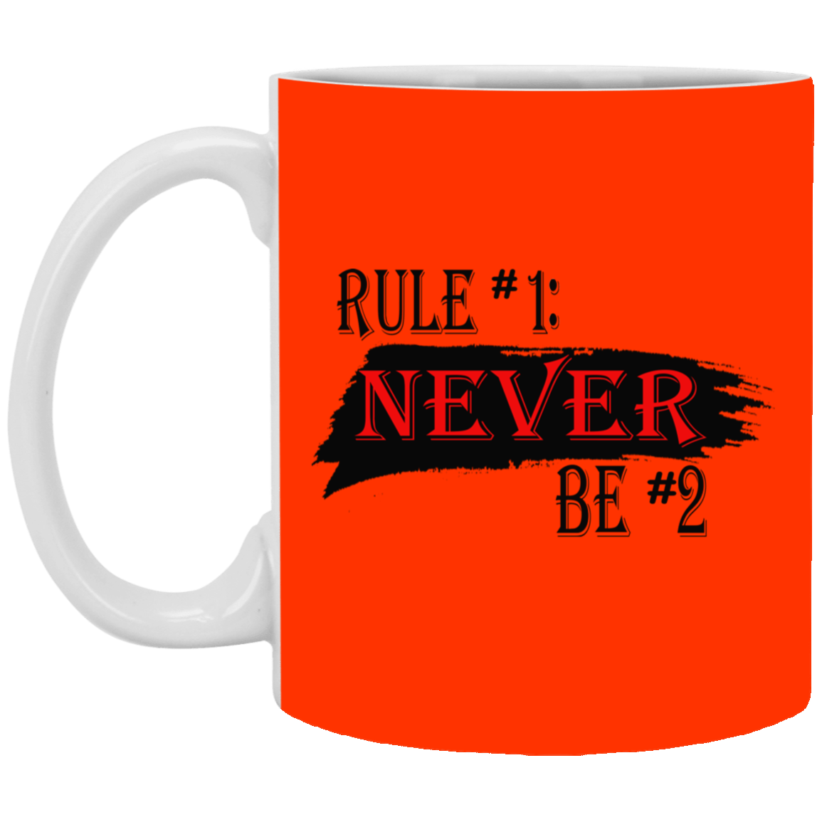 Never #2-11oz White Mug