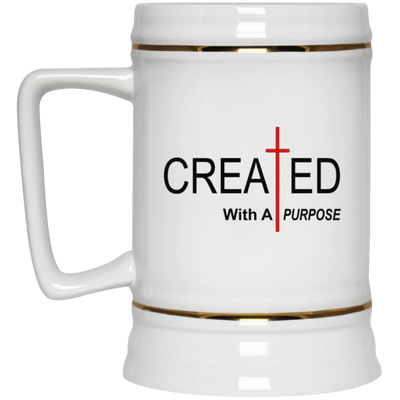 Created With Purpose-Beer Stein 22oz.