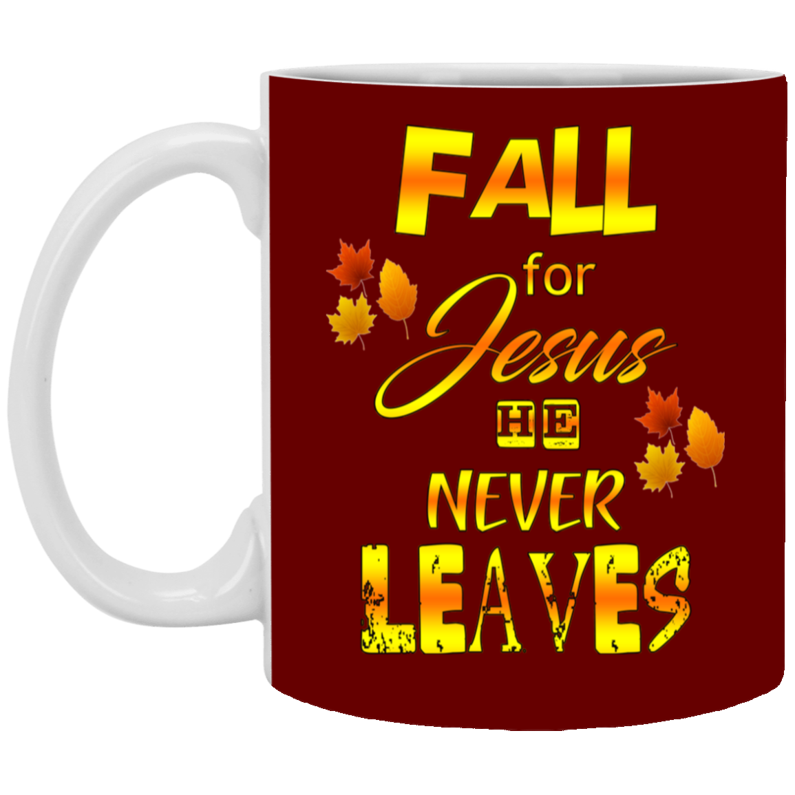 Fall For Jesus-11oz White Mug