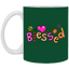 Blessed Flowers-11oz White Mug