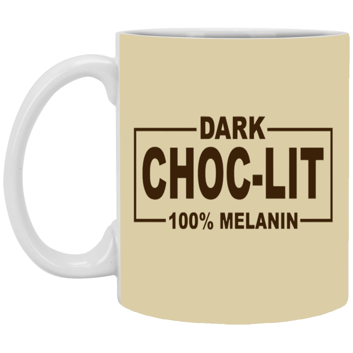 Dark Choc-Lit-11oz White Mug