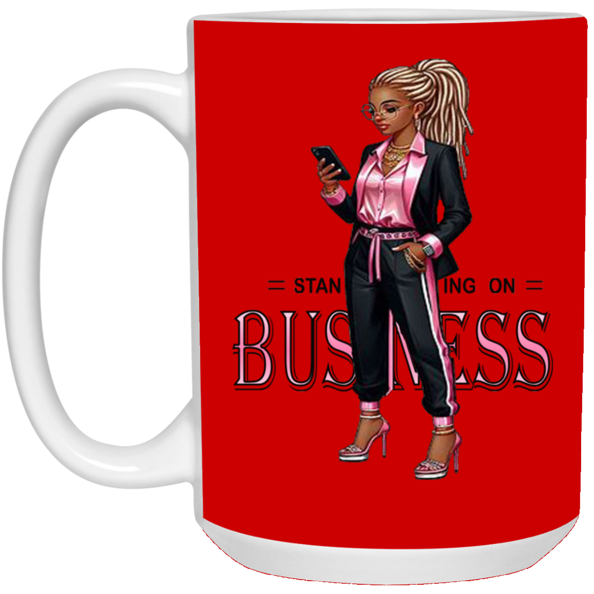 Standing on Business-Dreads-15oz White Mug