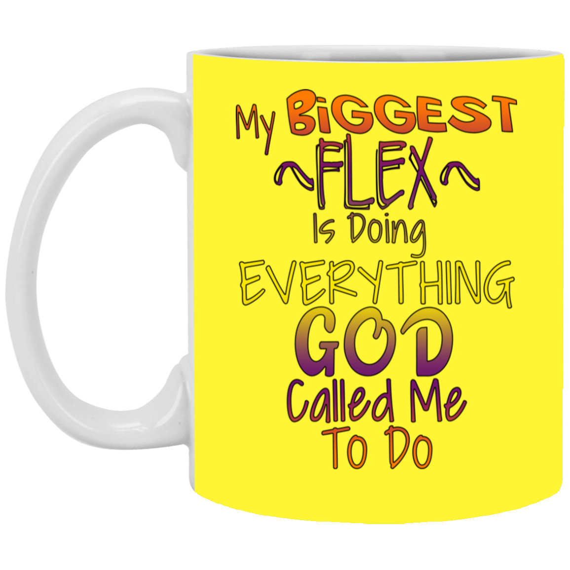 Biggest Flex-11oz White Mug