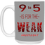 9 to 5-15oz Ceramic White Mug