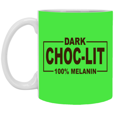 Dark Choc-Lit-11oz White Mug