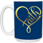 Faith Heart-15oz White Mug