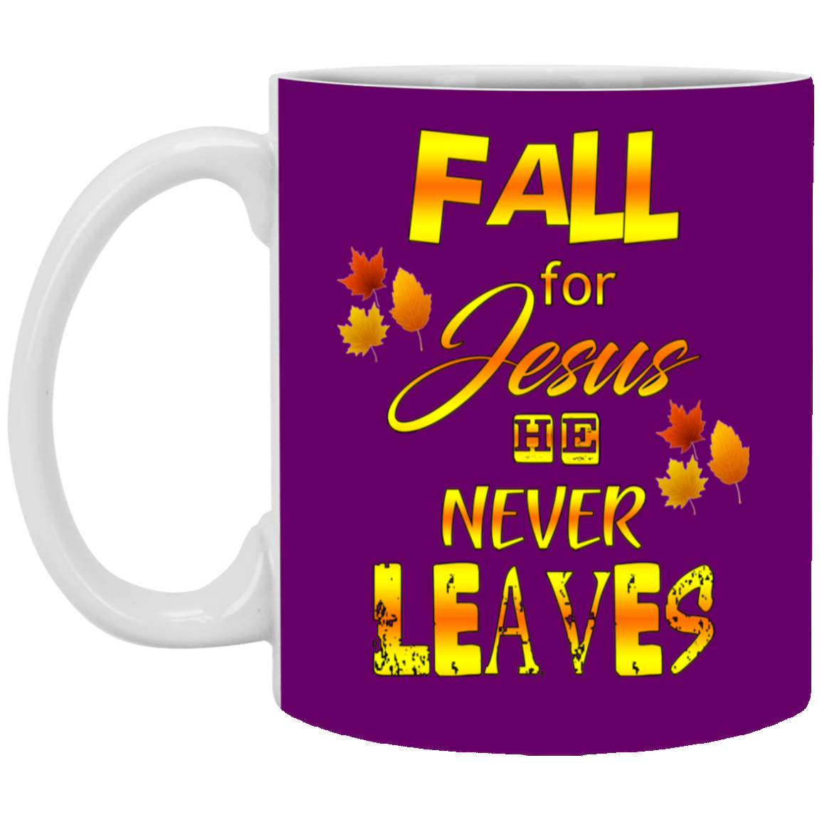 Fall For Jesus-11oz White Mug