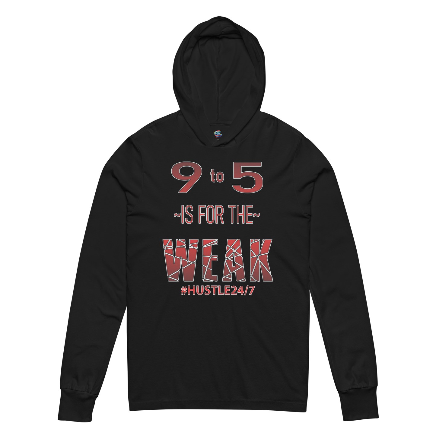 9 to 5-Hooded Long-Sleeve Premium Tee