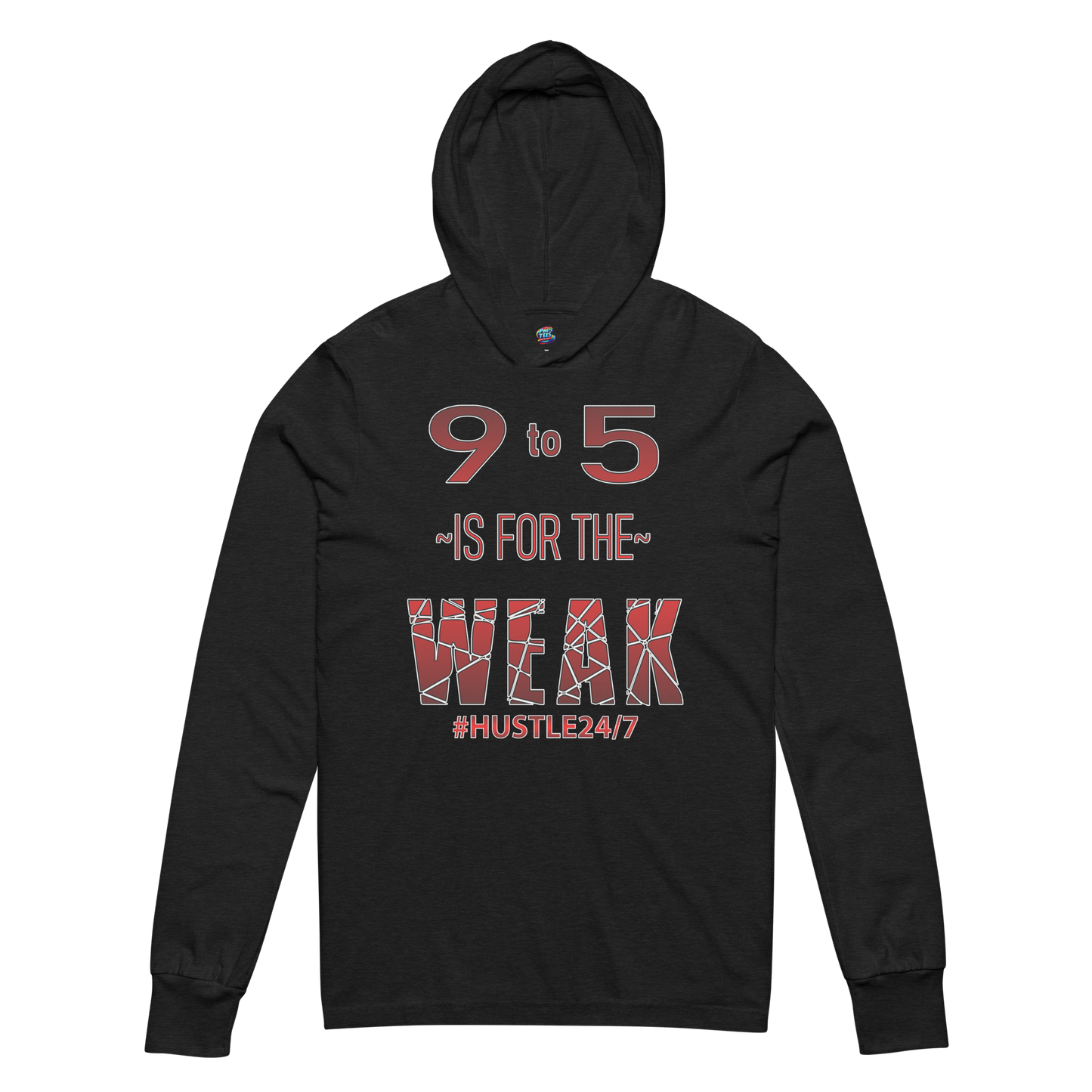 9 to 5-Hooded Long-Sleeve Premium Tee